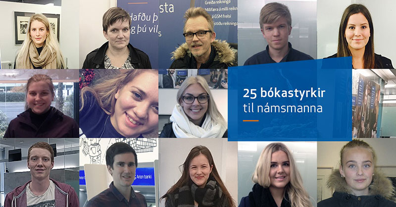 Tuttugu og fimm bókastyrkir til námsmanna - mynd