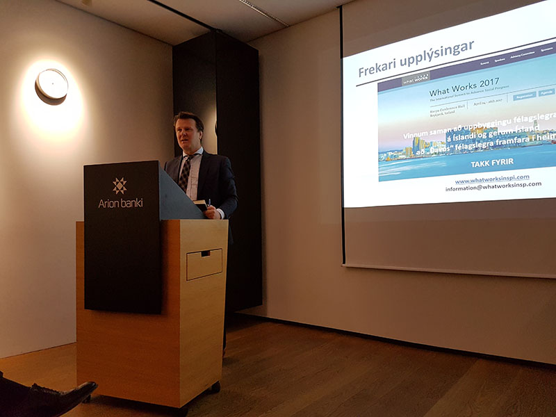 Arion banki einn af aðalbakhjörlum alþjóðlegrar ráðstefnu um vísitölu félagslegra framfara - mynd