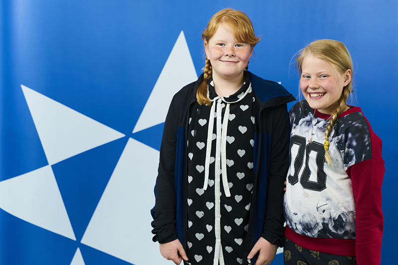 Lilja Diljá Ómarsdóttir og Flóra Rún Haraldsdóttir - mynd