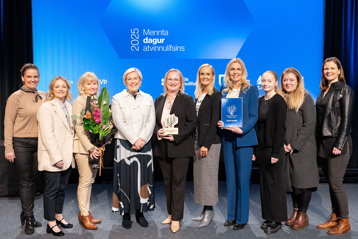 Arion banki menntafyrirtæki ársins - mynd